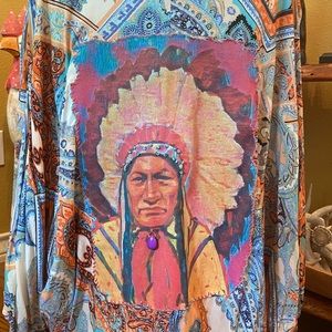 Copper Feather Design Kimono 👘